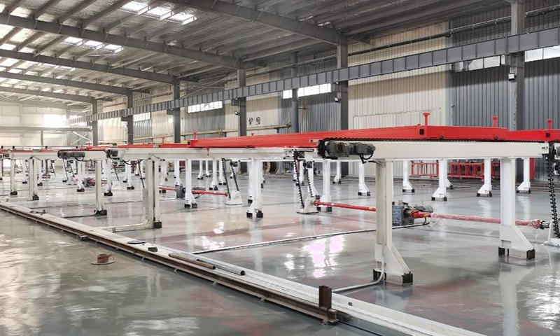 메쉬 프레임 배치 라인